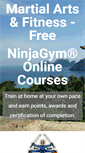 Mobile Screenshot of ninjagym.com